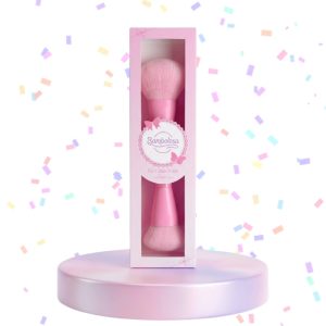 Pink Face Duo Brush - Pennello Duo Viso